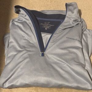 Vineyard Vines Blue Quarter-Zip Pullover
